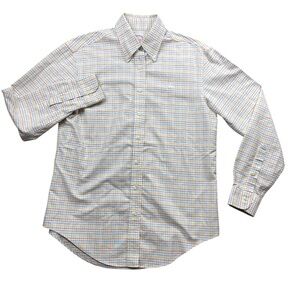 Brooks Brothers 8 Womens Plaid Long Sleeve Button Up Multicolored‎ Plaid Cotton